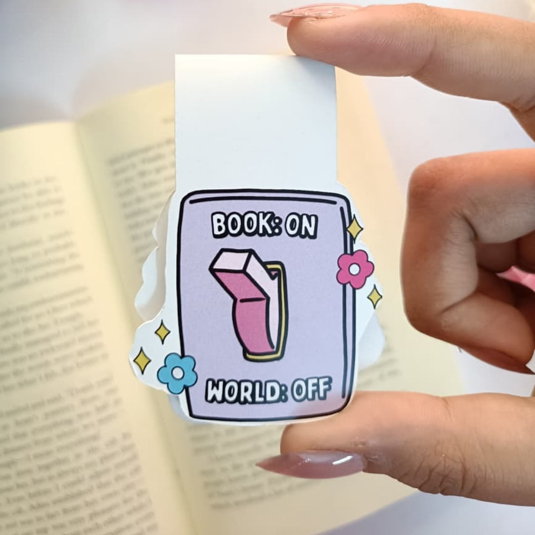 Book on world off Magnetic Bookmark