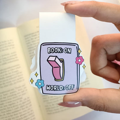 Book on world off Magnetic Bookmark
