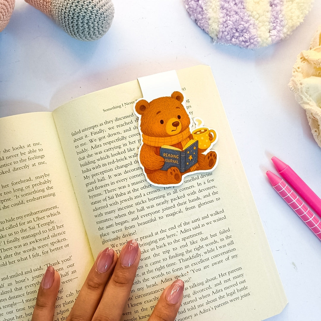 Tea & Tales Bear - Magnetic Bookmark