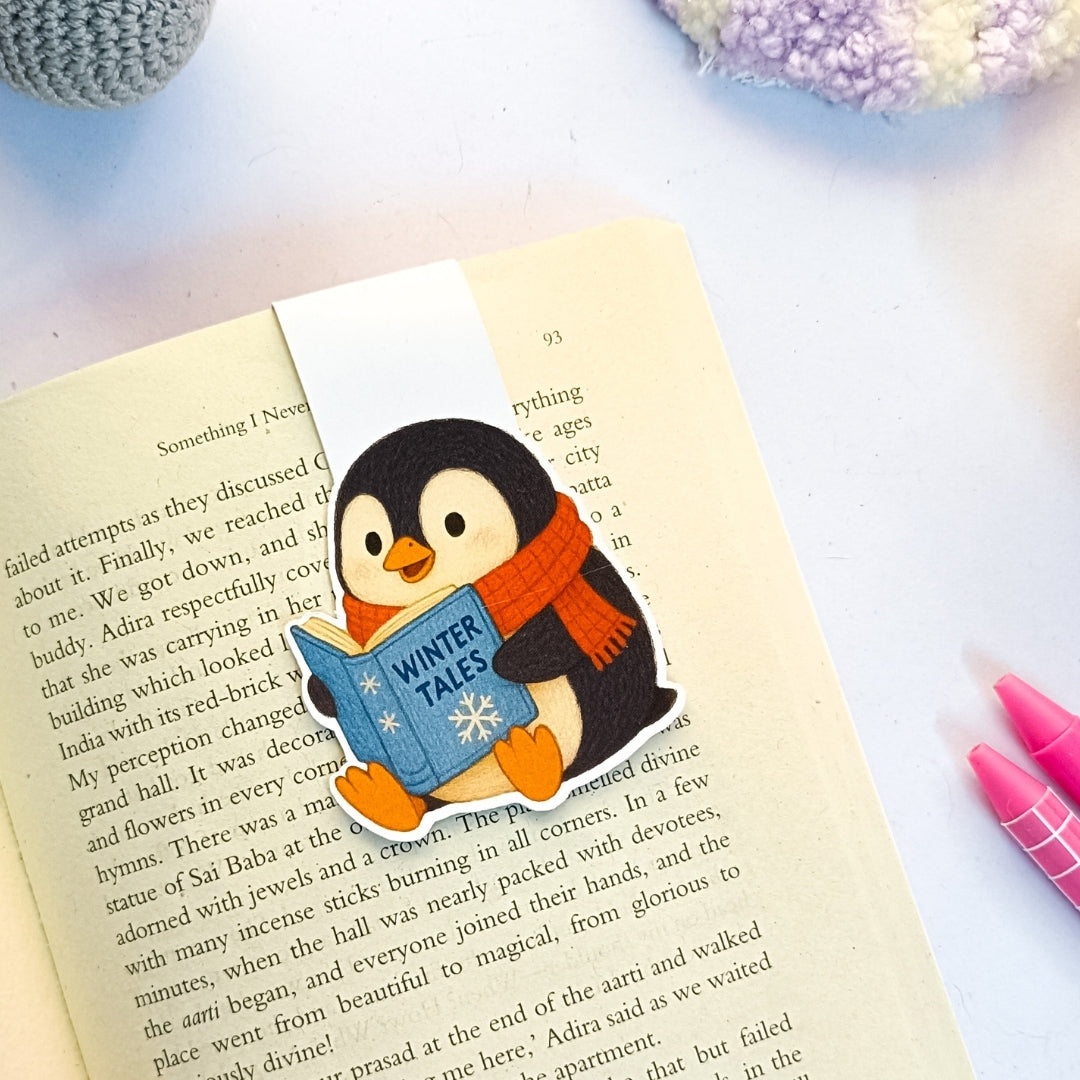 Waddling Through Winter - Magnetic Bookmark