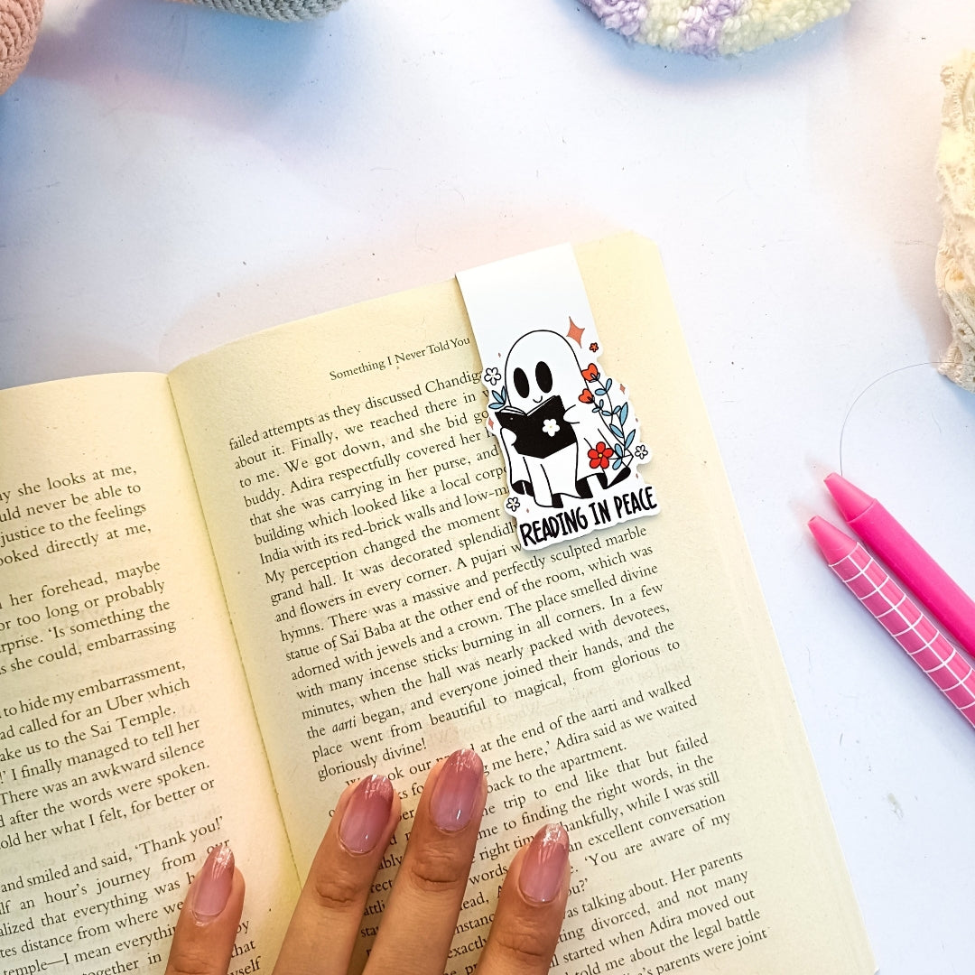 Ghost reading in peace Magnetic Bookmark