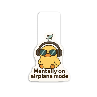 Mentally on Airplane Mode  - Magnetic Bookmark