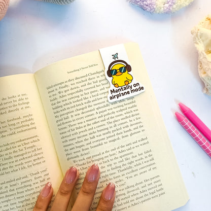 Mentally on Airplane Mode  - Magnetic Bookmark