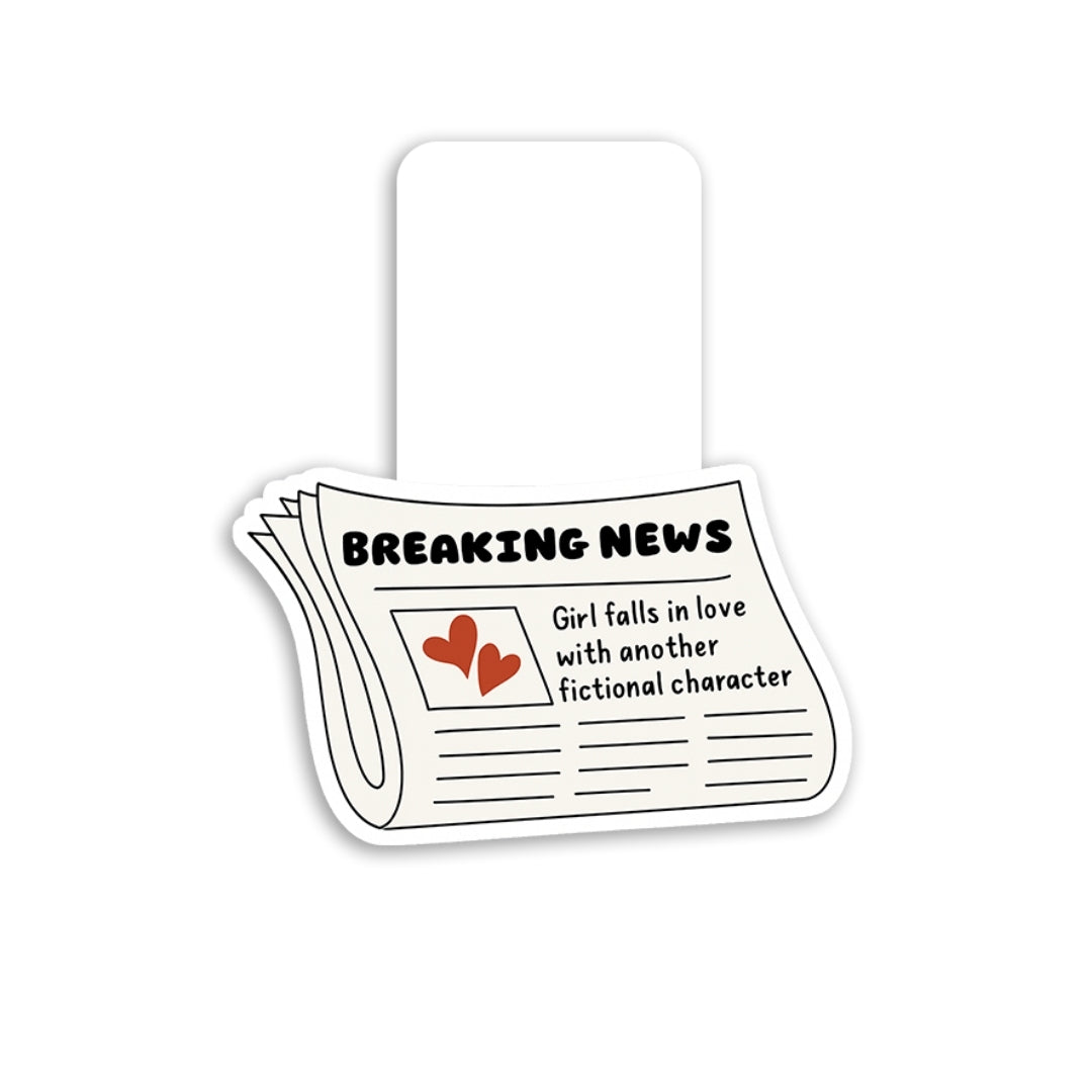 Breaking News - Magnetic Bookmark
