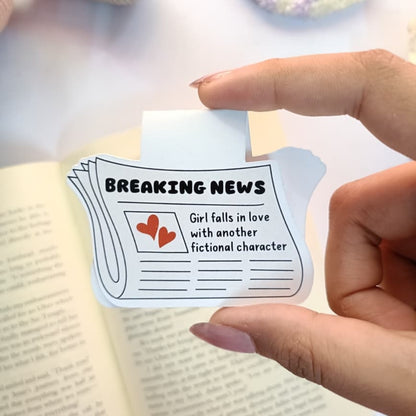 Breaking News - Magnetic Bookmark