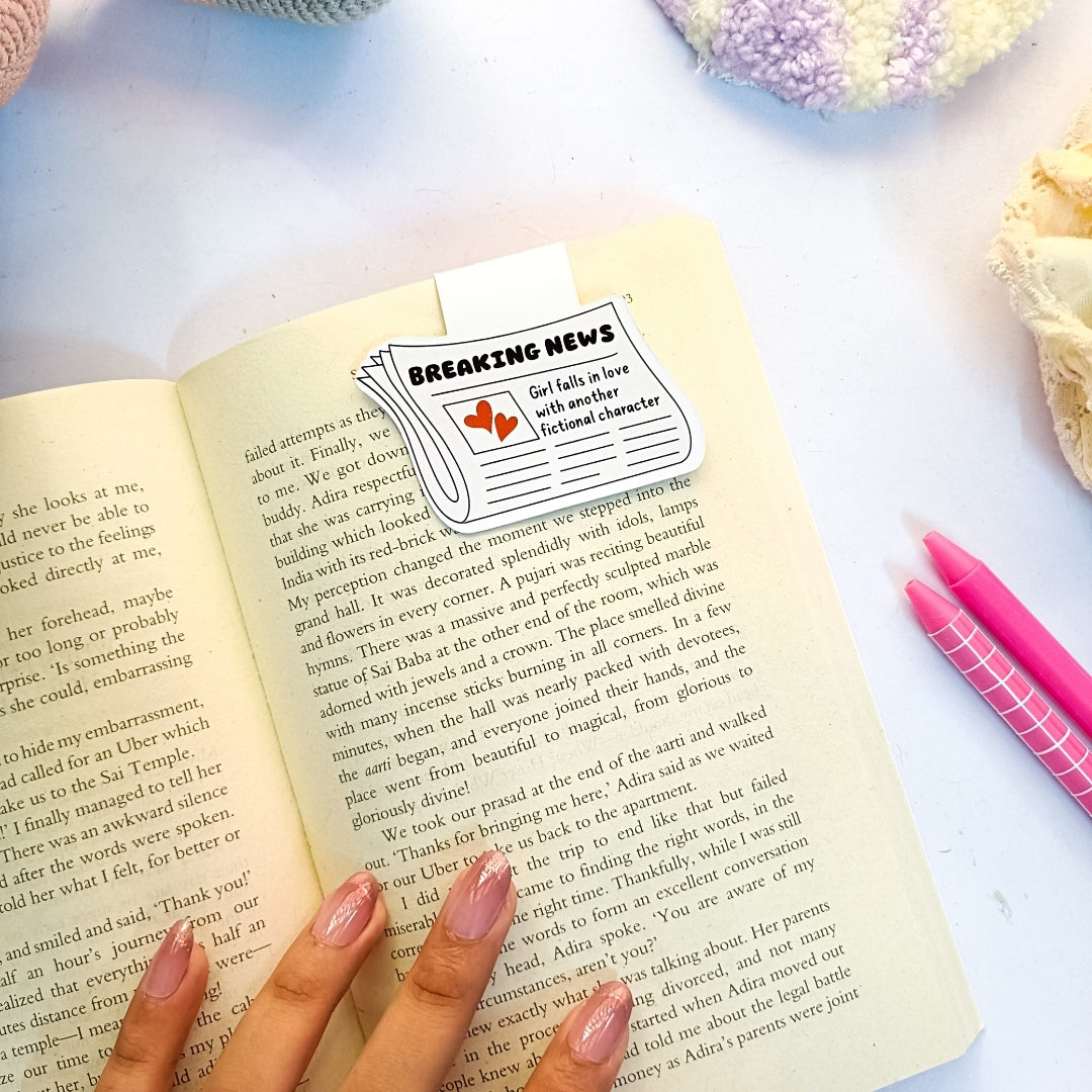 Breaking News - Magnetic Bookmark