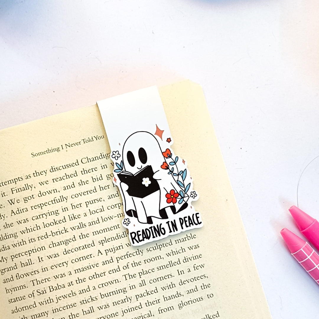 Ghost reading in peace Magnetic Bookmark