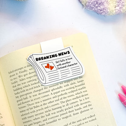Breaking News - Magnetic Bookmark