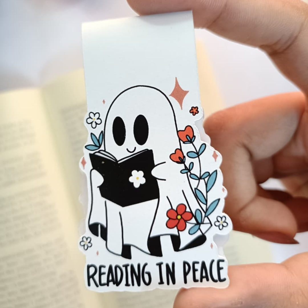 Ghost reading in peace Magnetic Bookmark