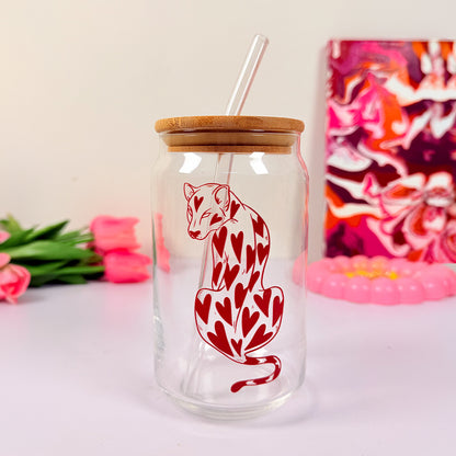 Red Heart Panther - Glass sipper