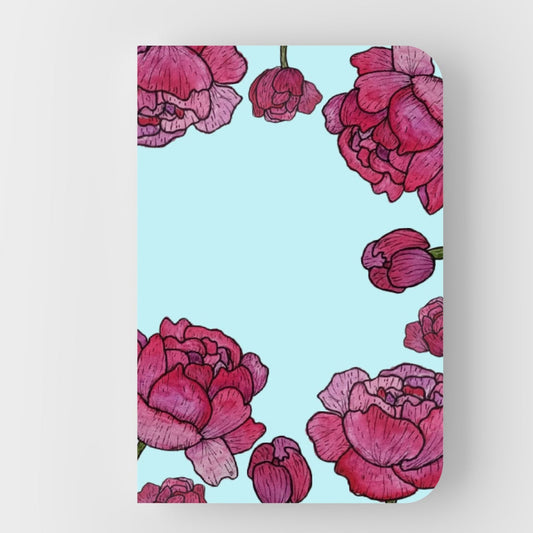 Pink flower notebook