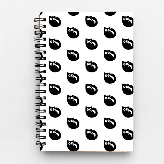 Black cat notebook