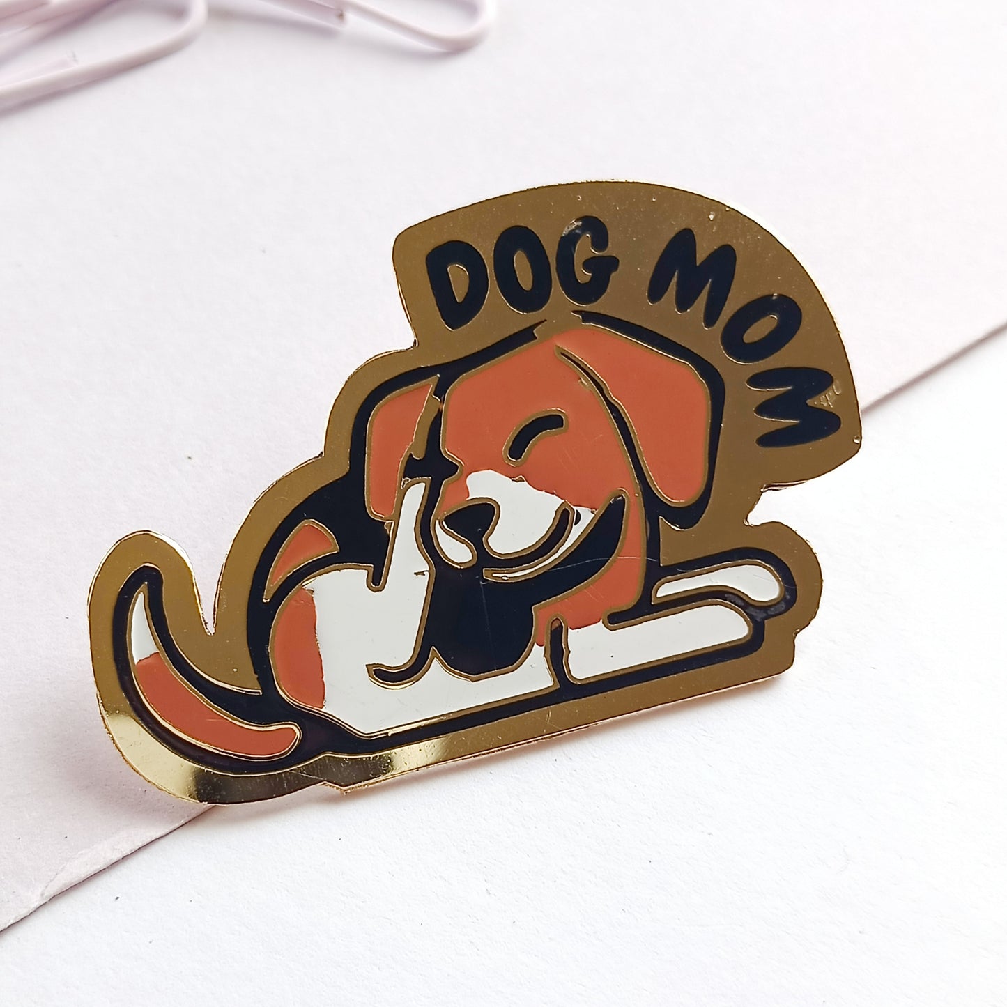 Dog mom pin