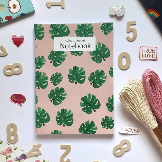 Leaf print notebook